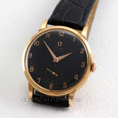 Omega Vintage Bumper Automatic Chronometer Ref 2617 18K RG Black Omega Vintage Bumper Automatic Chronometer Ref 2617 18K RG Black